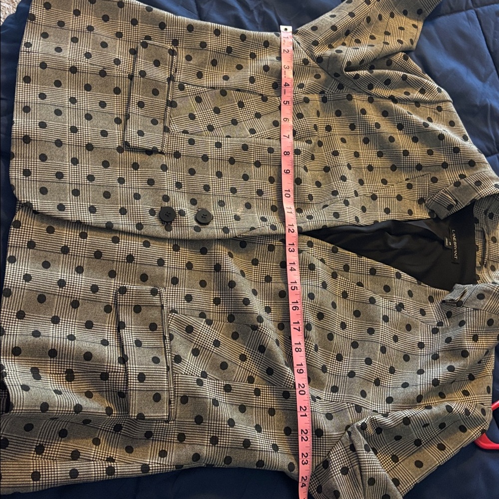 NWOT Lane Bryant Black and Tan Patterned Blazer - Picture 13 of 15